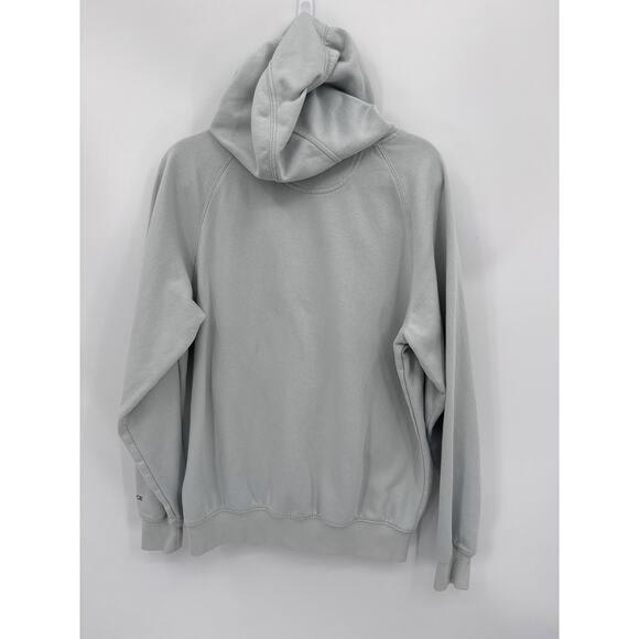 Carhartt Force Logo Hoodie Fleece Lined Kangaroo Pocket Blue Size Medium Relax - Picture 4 of 8